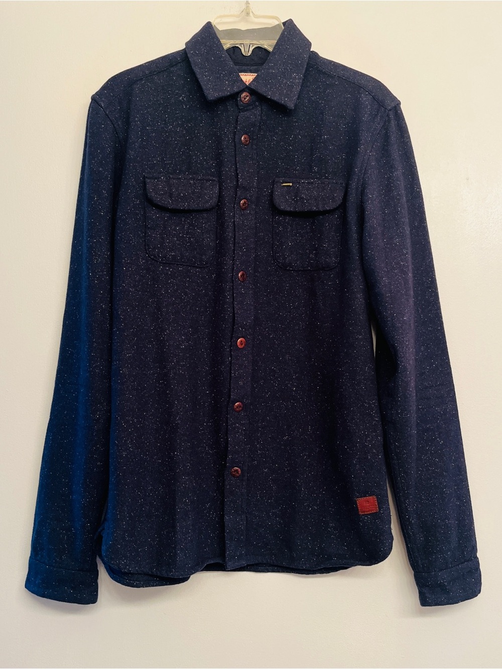 Scotch & Soda
Amsterdam Men's Flecked Wool-Blend Shirt Jacket M